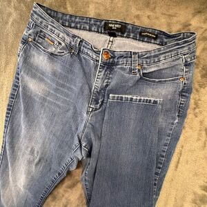 Nine West Jeans Cigarette Mid Rise Skinny Denim Blue Wash Size‎ 14